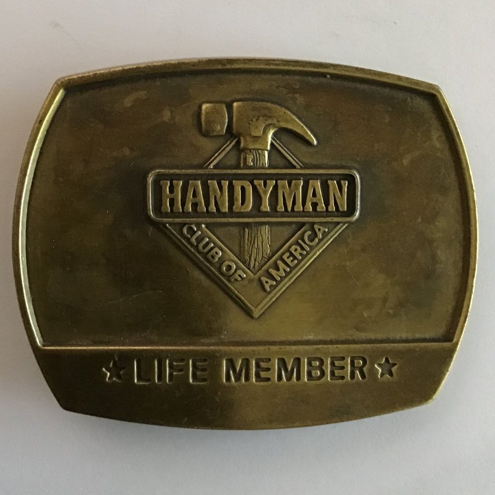 Handyman Club of America, Brass Belt  Buckle,